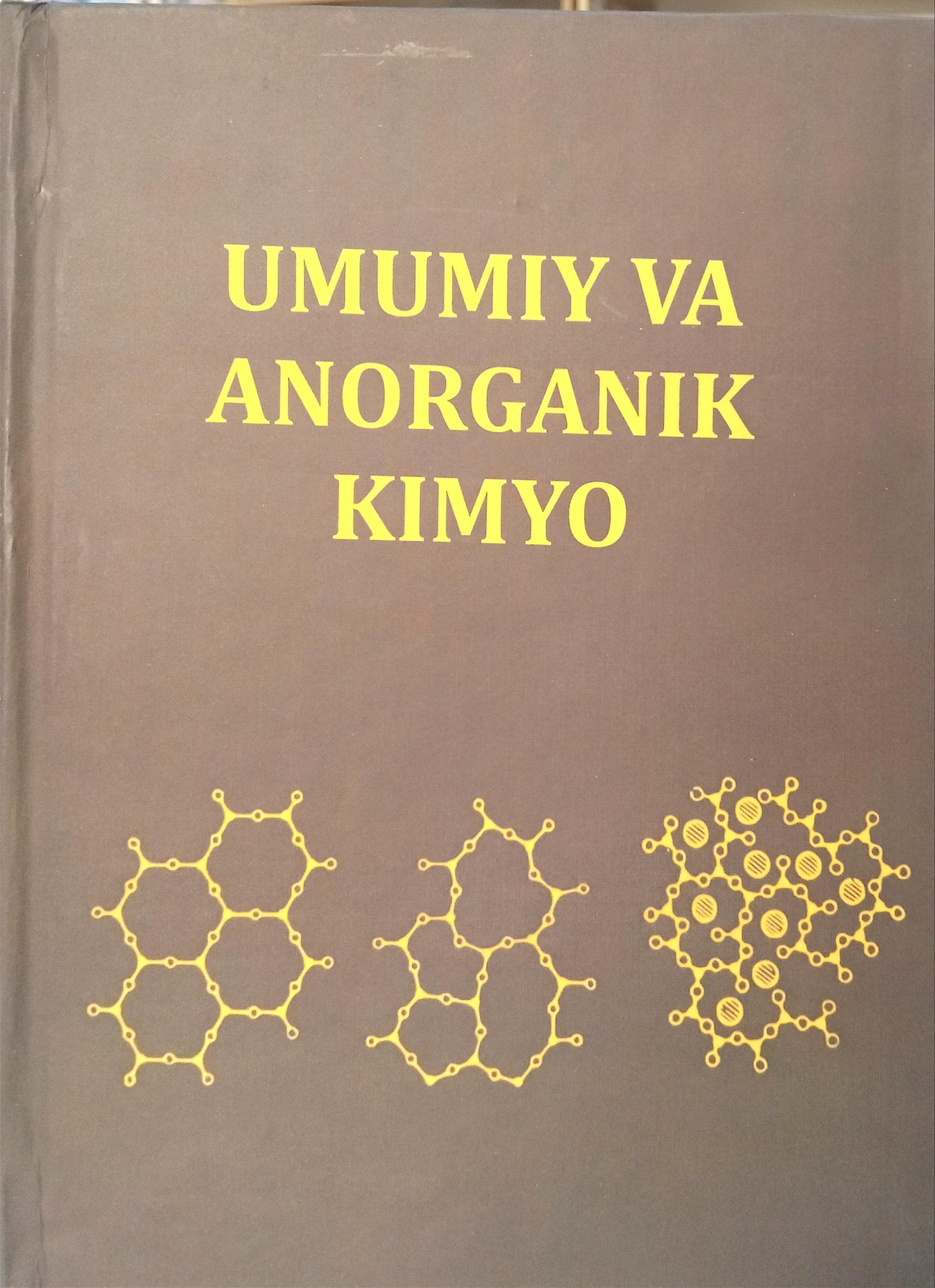 UMUMIY VA ANORGANIK KIMYO