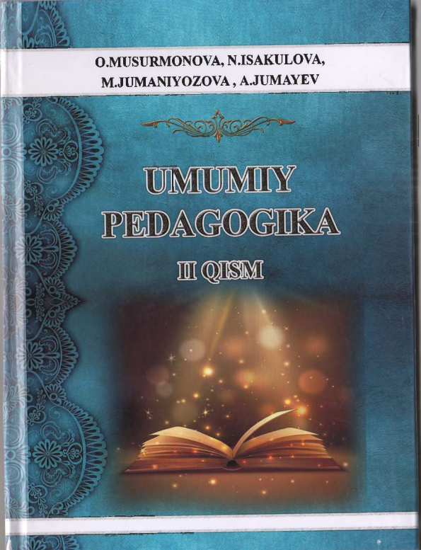 Umumiy pedagogika II-qism