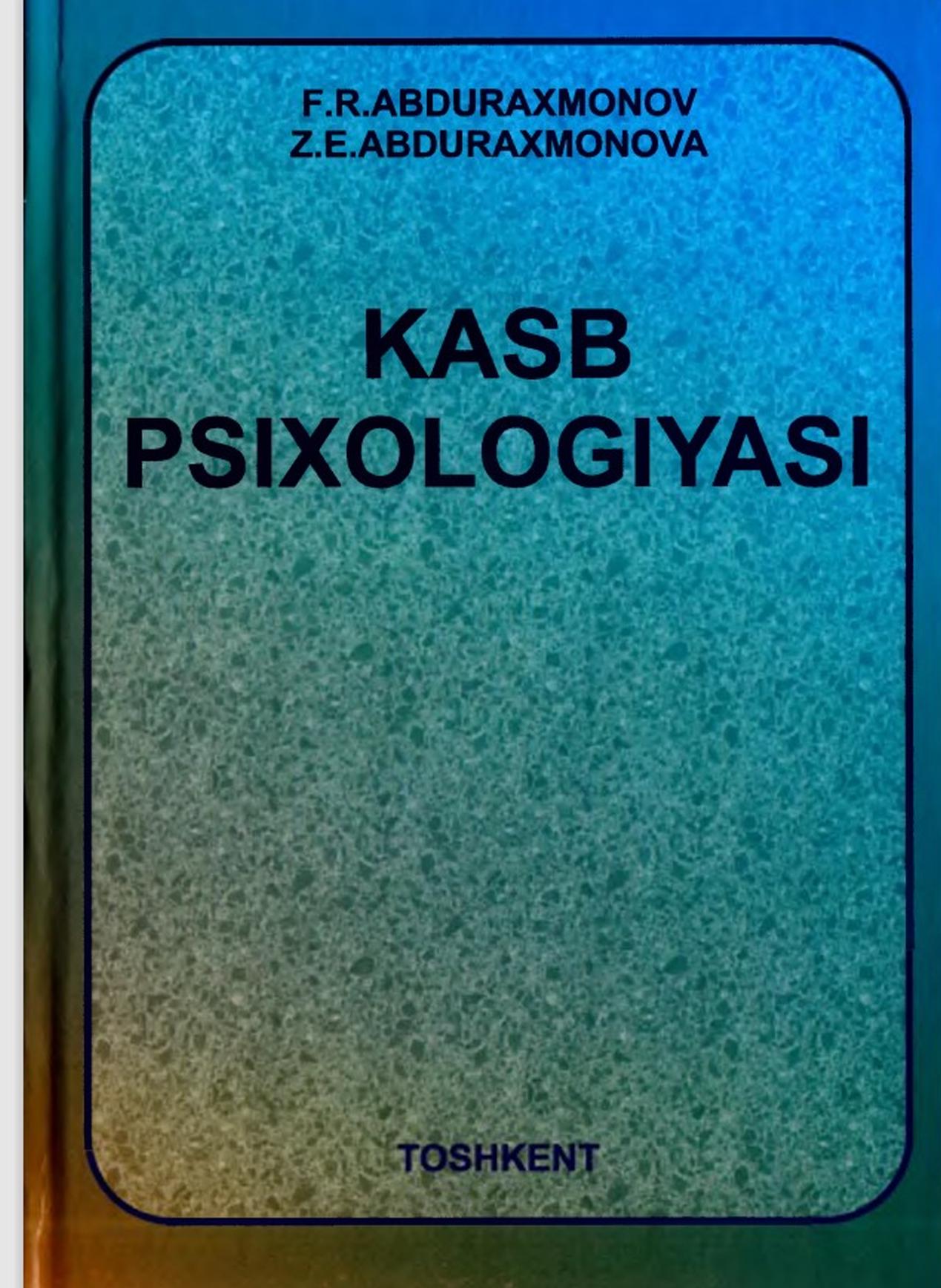 Kasb psixologiyasi