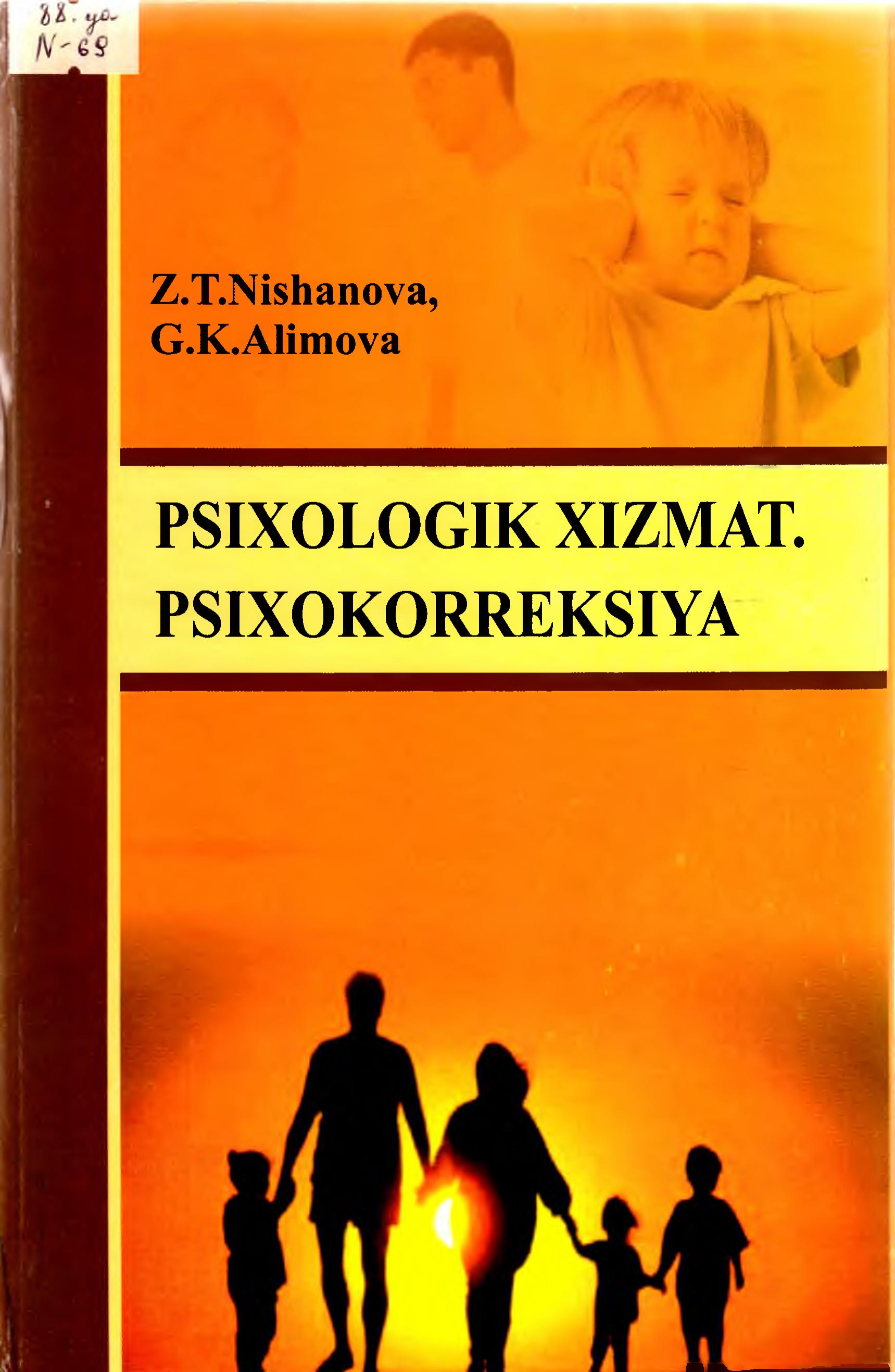 Psixologik xizmat. Psixokorreksiya