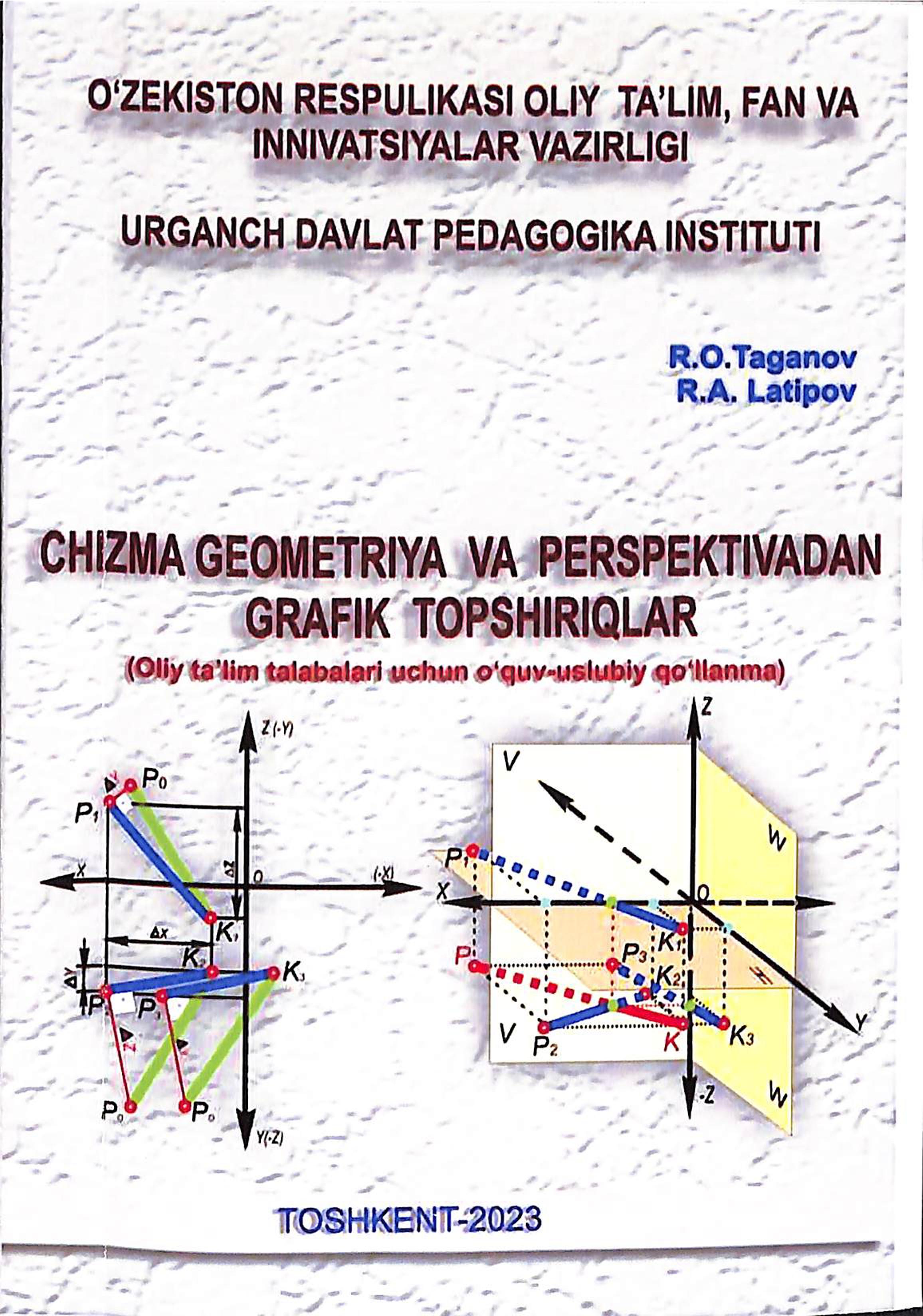 Chizma geometriya va perspektivadan grafik topshiriqlar