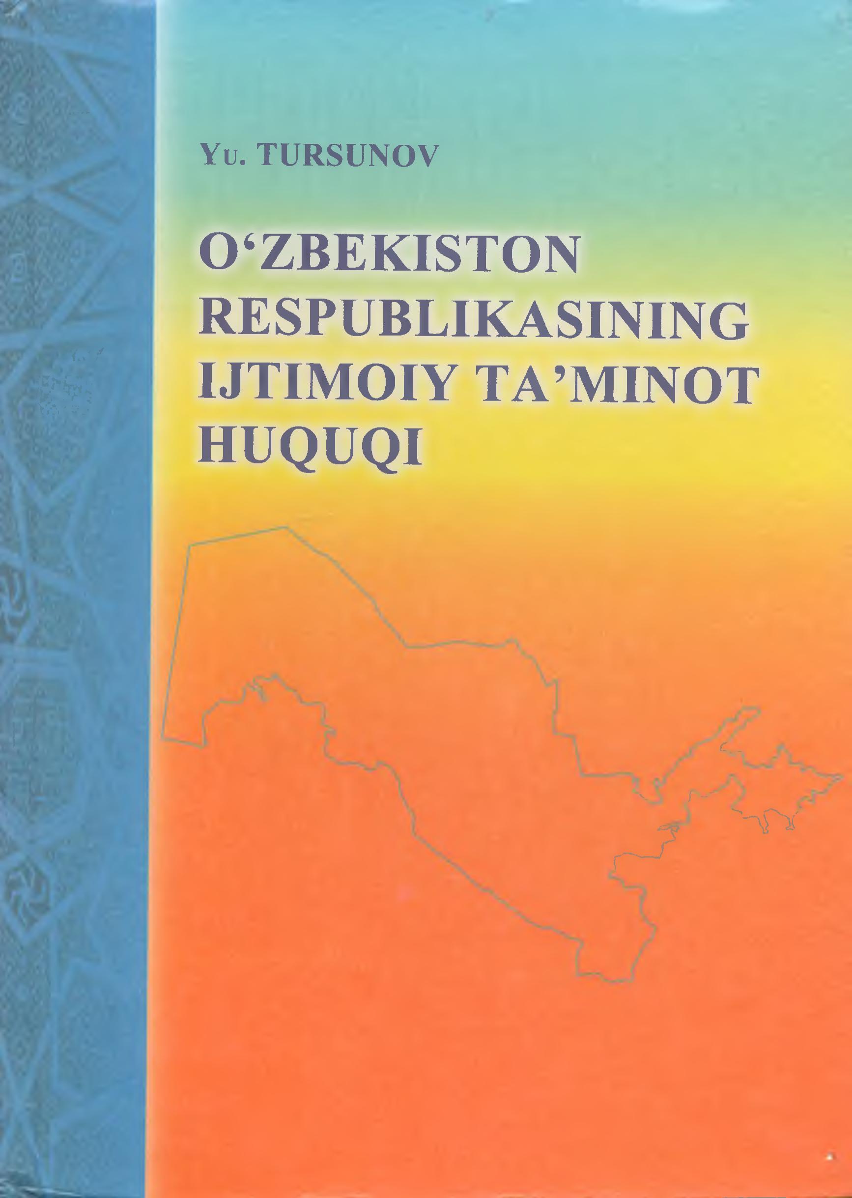 O'zbekiston Respublikasining ijtimoiy ta'minot huquqi