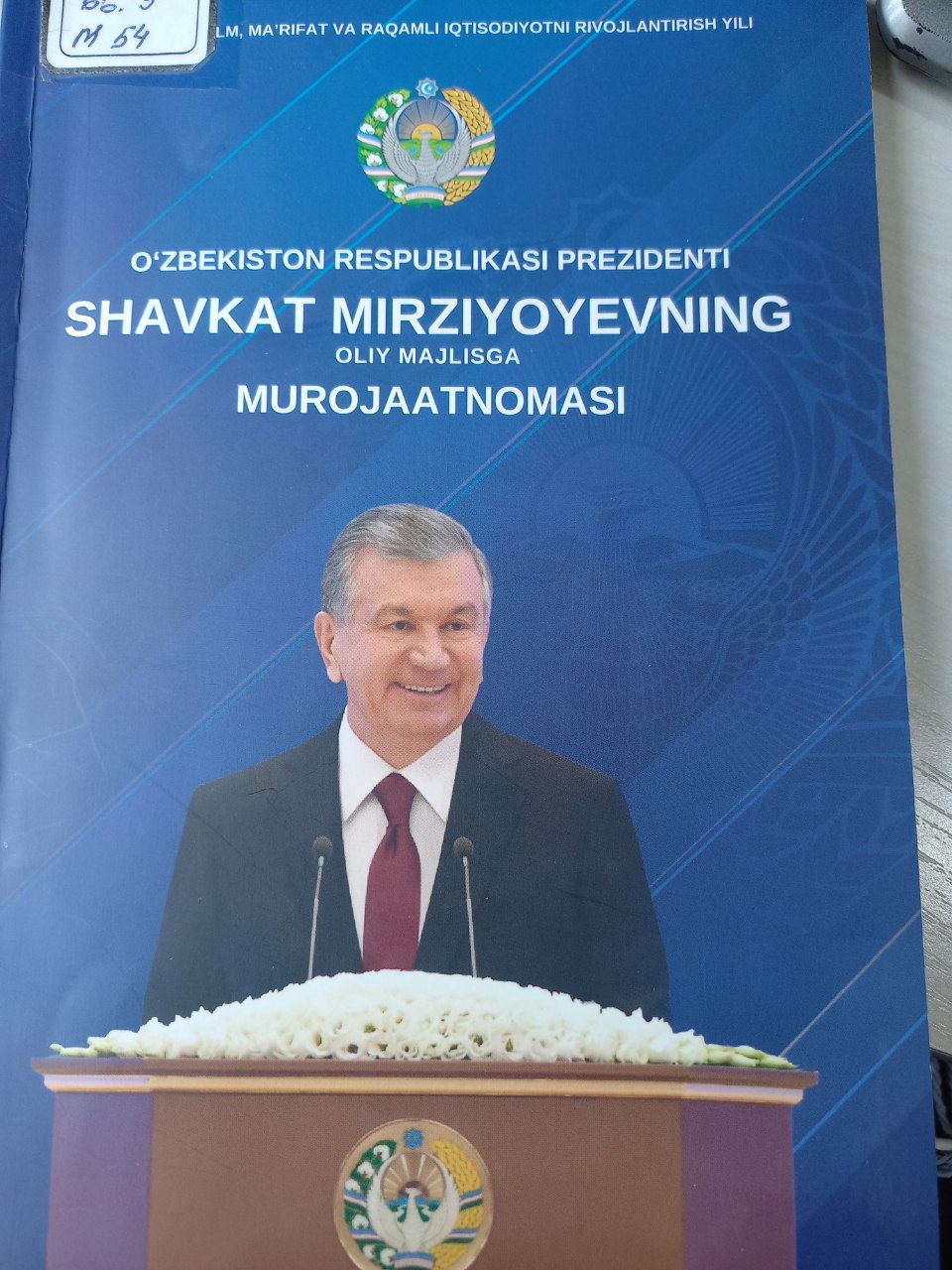 O'zbekiston Respublikasi Prezidenti Shavkat Mirziyoyevning Oliy Majlisga Murojaatnomasi