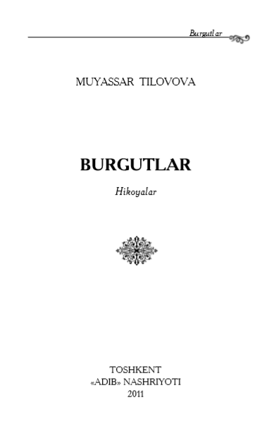 Burgutlar: hikoyalar