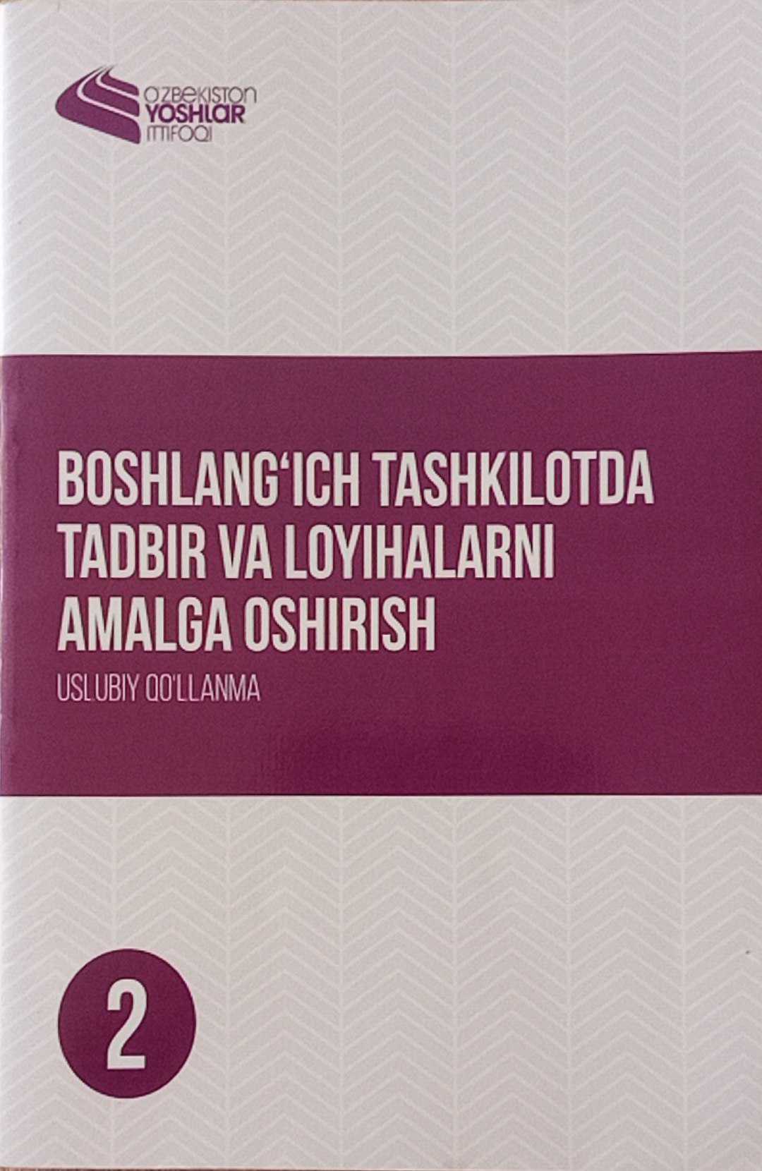 Boshlang'ich tashkilotda tadbir va loyihalarni amalga oshirish
