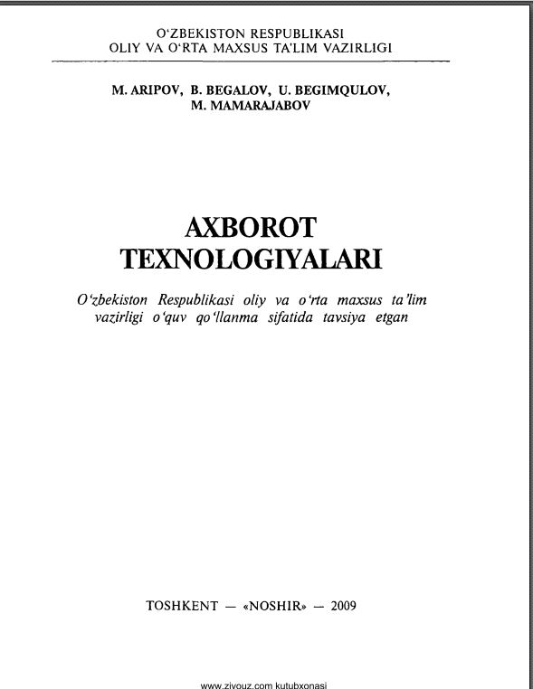 Axborot texnologiyalar