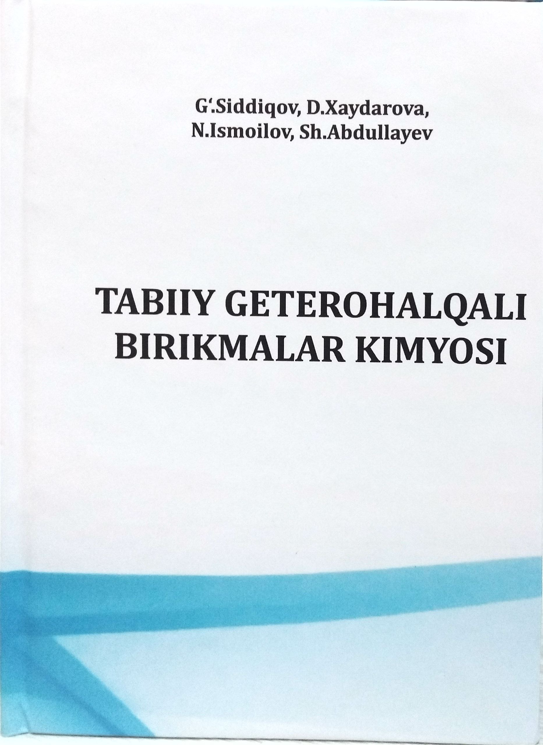 Tabiiy geterohalqali birikmalar kimyosi