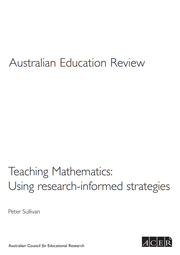 Teaching Mathematics: Using research-informed strategies