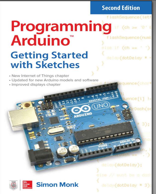 Programming Arduino: Getting Started with Sketches (2nd Edition). McGraw-Hill.