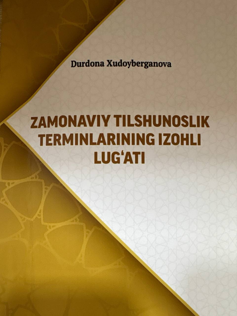 Zamonaviy tilshunoslik terminlarining izohli lug`ati